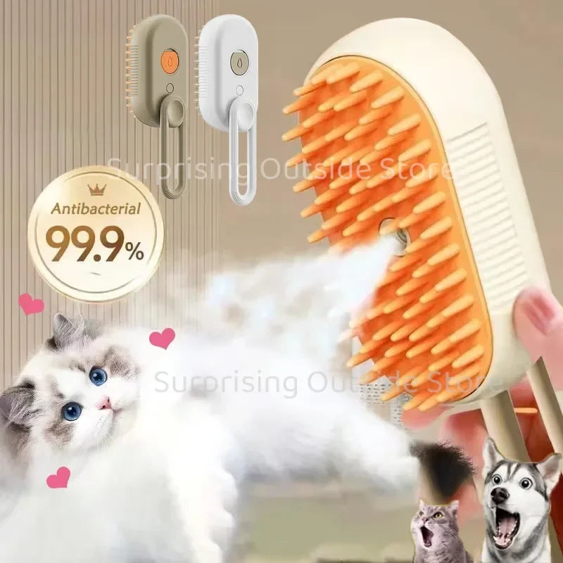 Steaming Pet Grooming Brush