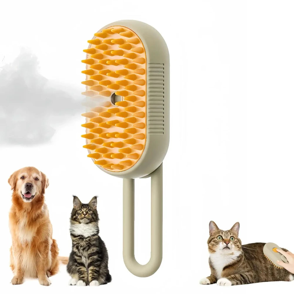 Steaming Pet Grooming Brush