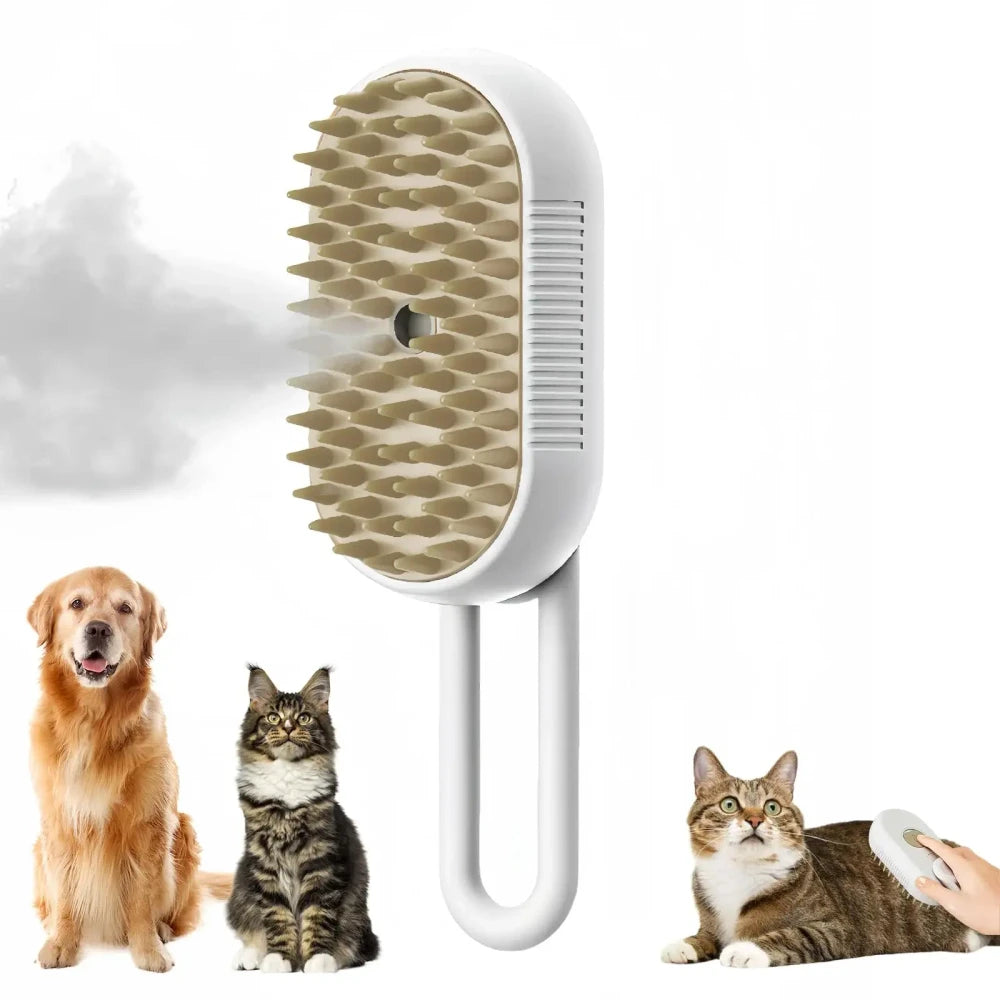 Steaming Pet Grooming Brush
