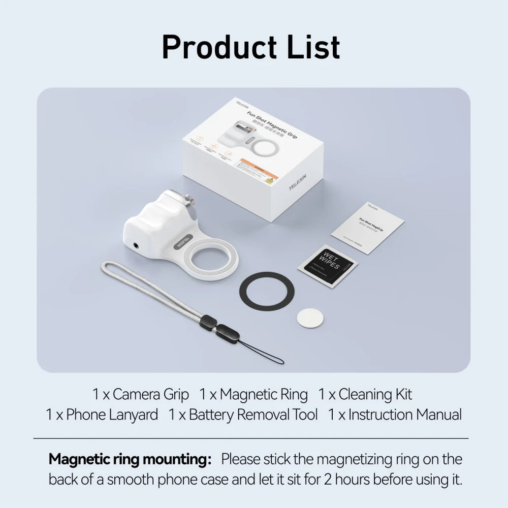Magnetic Phone Camera Hand Grip