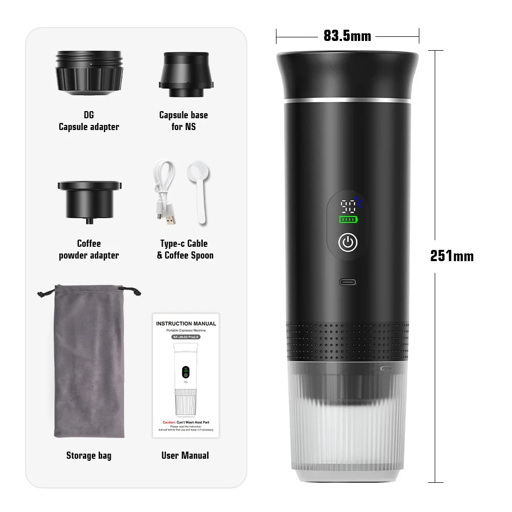 Portable Electric Espresso Car Coffee Maker